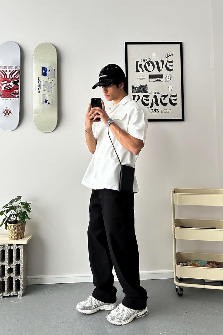 Baggy Fit Gabardin Pantolon