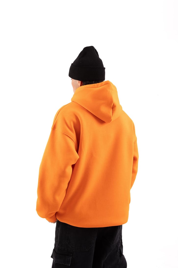 Bail & Plain Nakışlı Siyah Oversize Hoodie