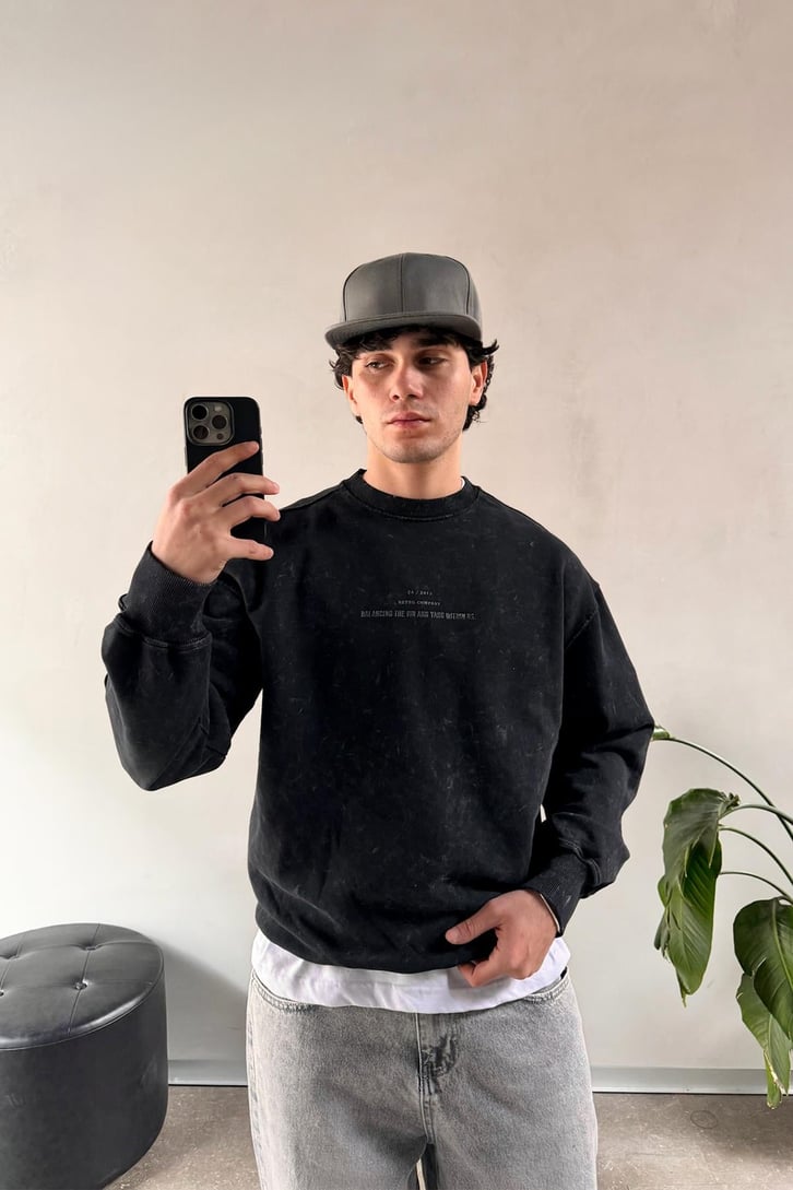 Balancıng The Vin Baskılı Sweatshirt