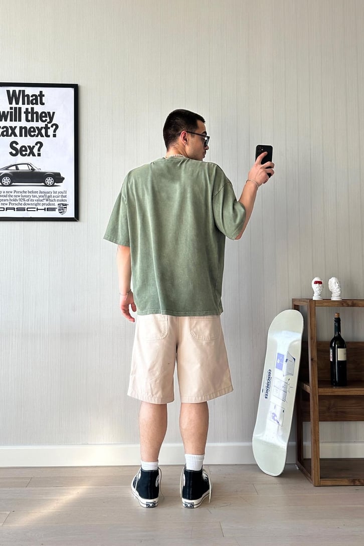 Basic Acid Wash Oversize Tişört