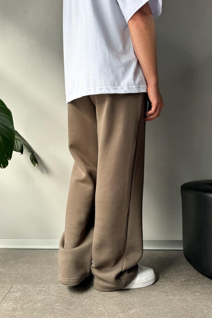 Basic Açık Kahve Baggy Eşofman Altı