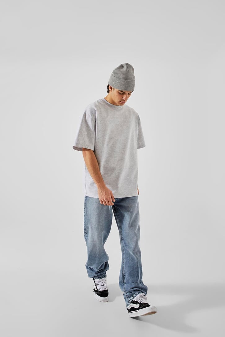 Basic Açık Mavi Baggy Fit Jean