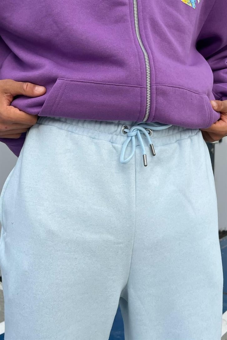 Basic Açık Mavi Jogger Fit Eşofman Altı