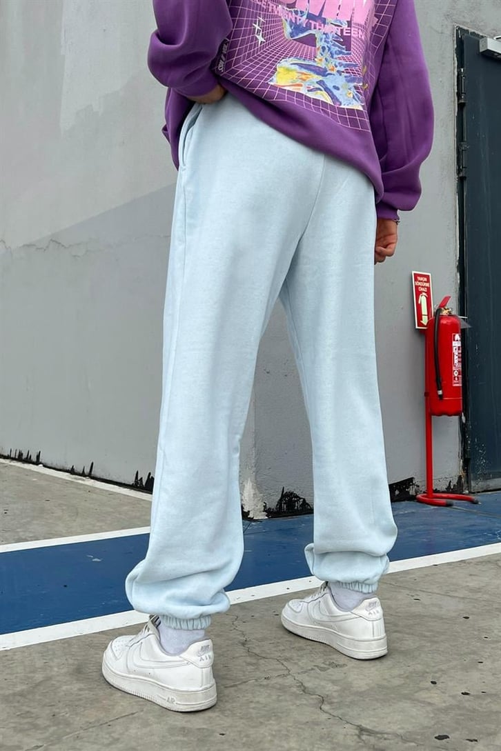 Basic Açık Mavi Jogger Fit Eşofman Altı