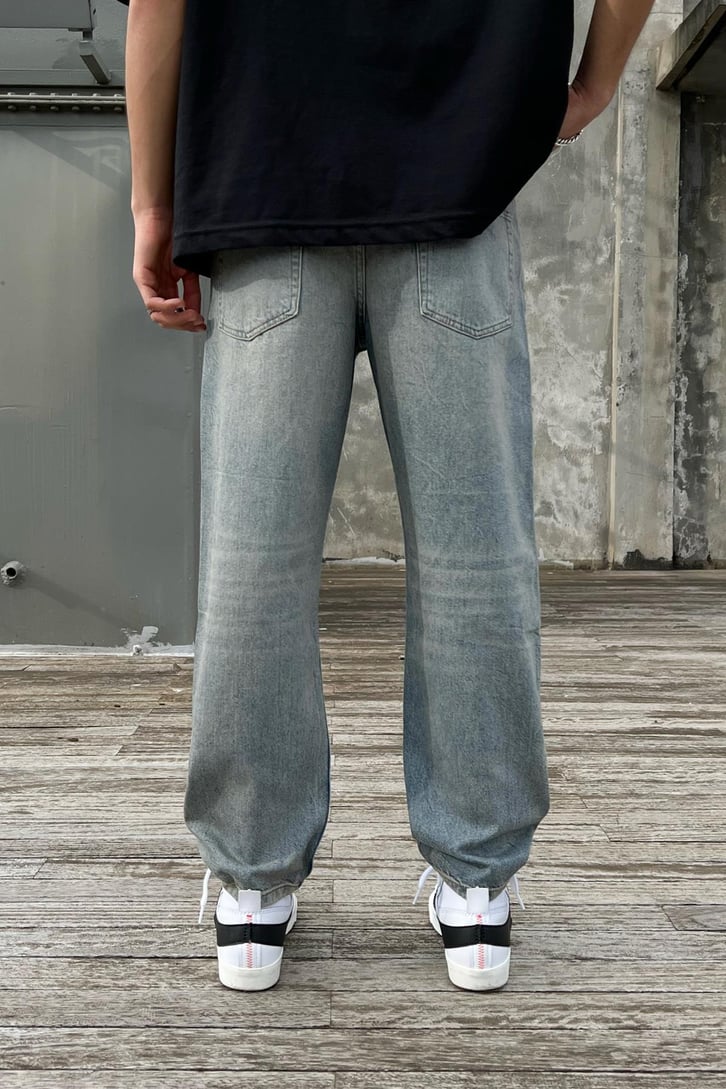 Basic Açık Mavi Mom Fit Jean