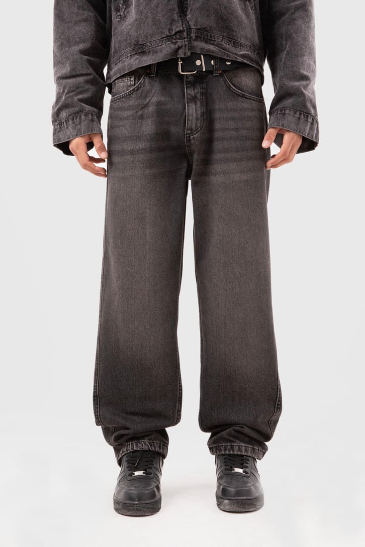 Basic Antrasit Baggy Jean