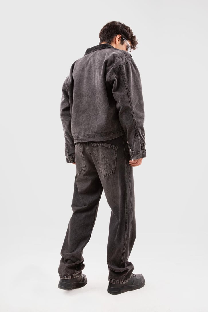 Basic Antrasit Baggy Jean