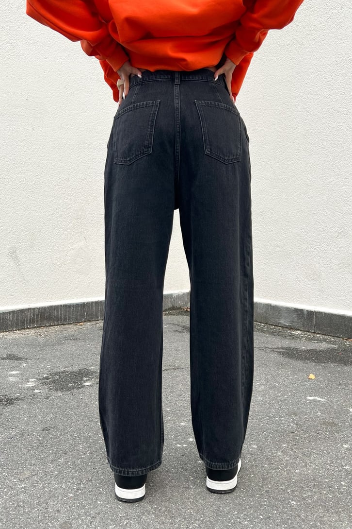 Basic Antrasit Baggy Jean
