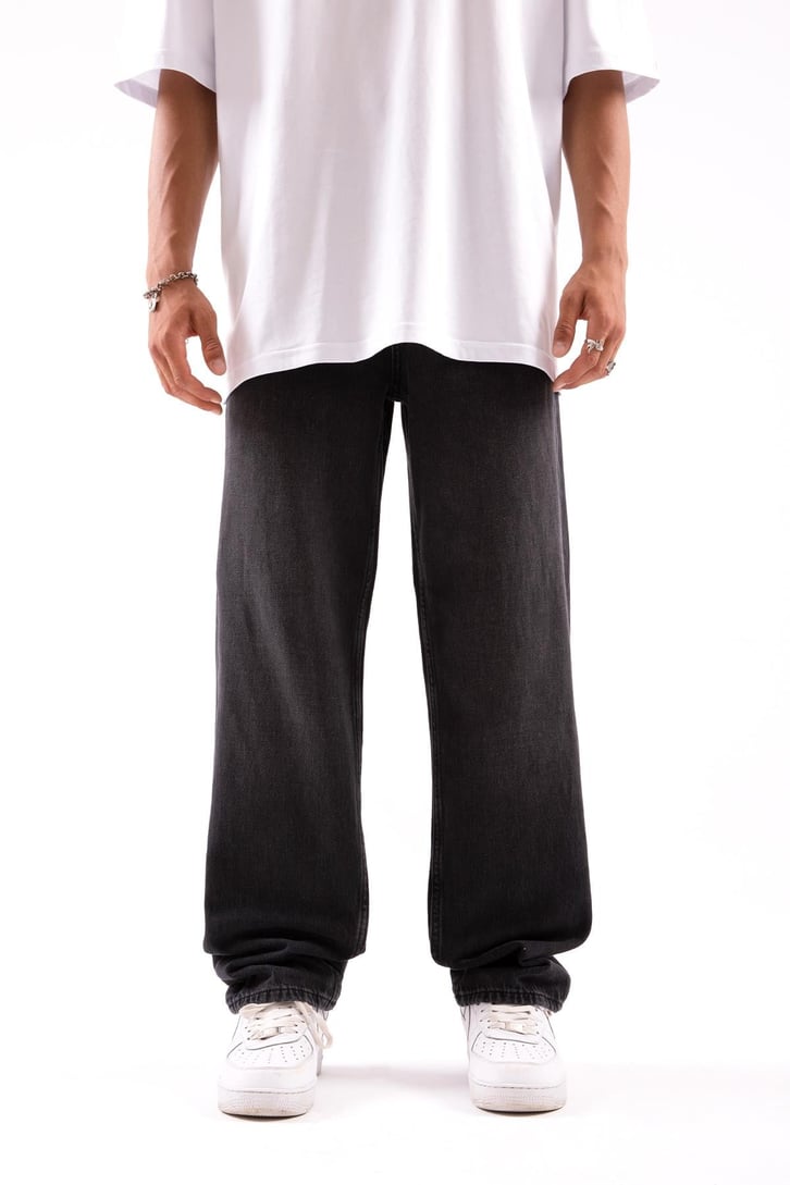 Basic Antrasit Baggy Jean