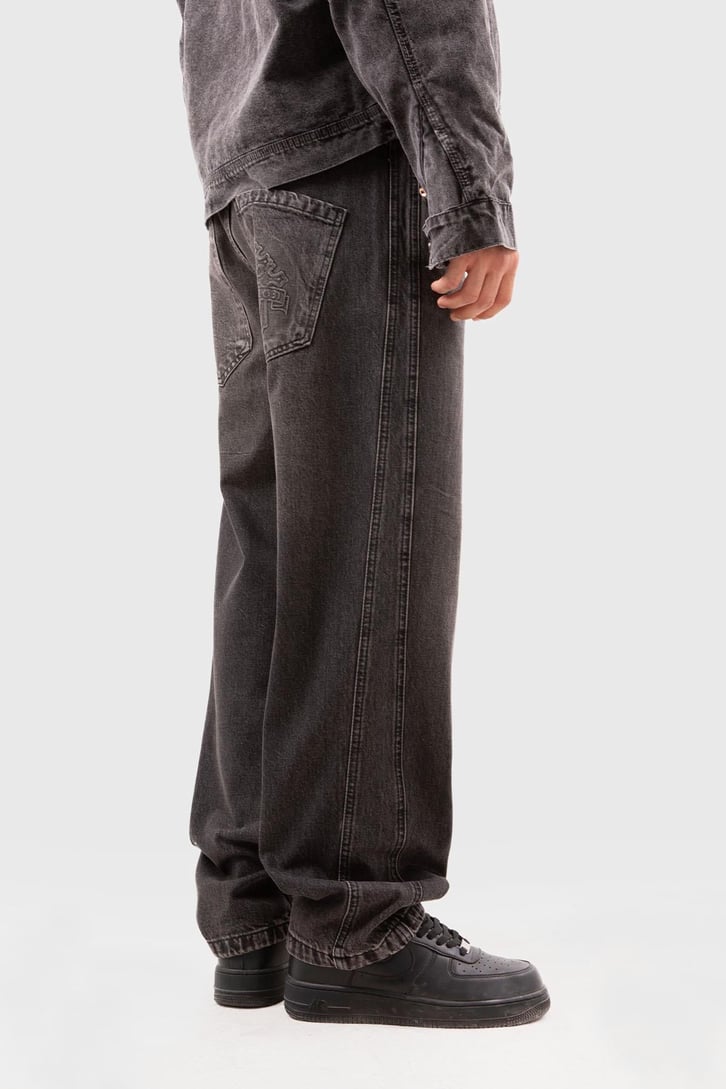 Basic Antrasit Baggy Jean