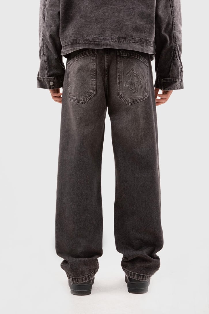 Basic Antrasit Baggy Jean