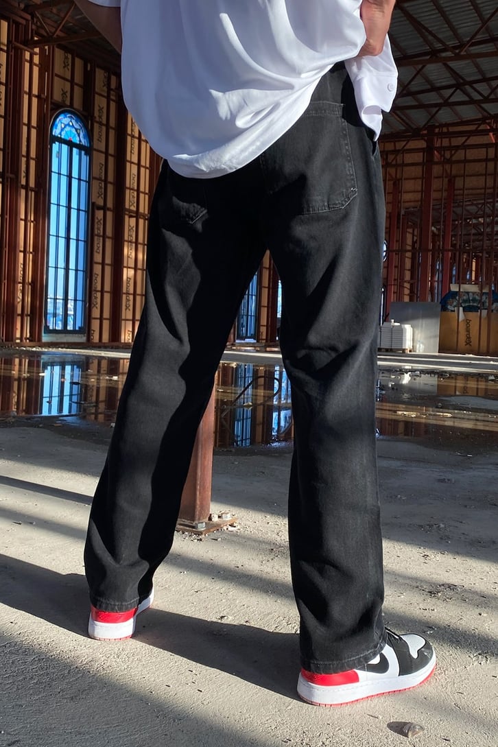 Basic Bel Lastikli Baggy Jean