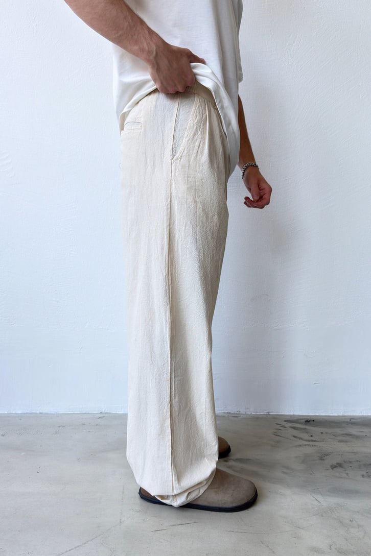 Basic Bel Lastikli Keten Pantalon