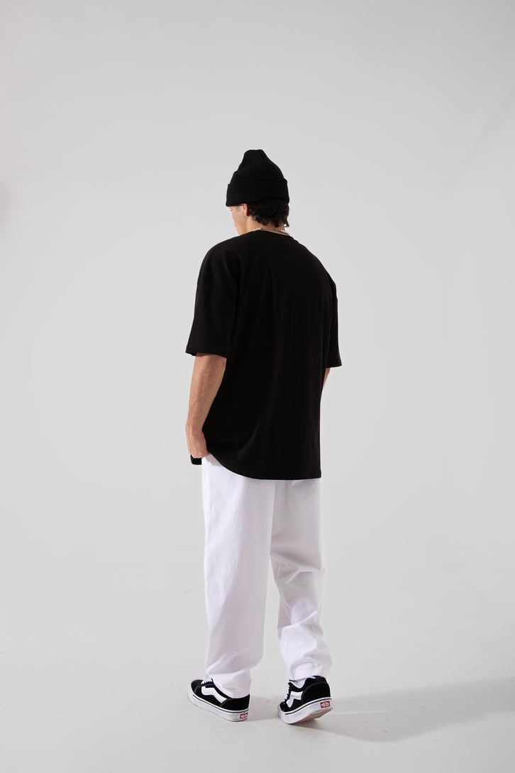 Basic Beyaz Kumaş Pantolon