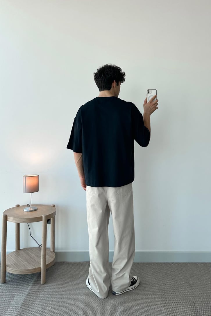 Basic Beyaz Oversize Tişört