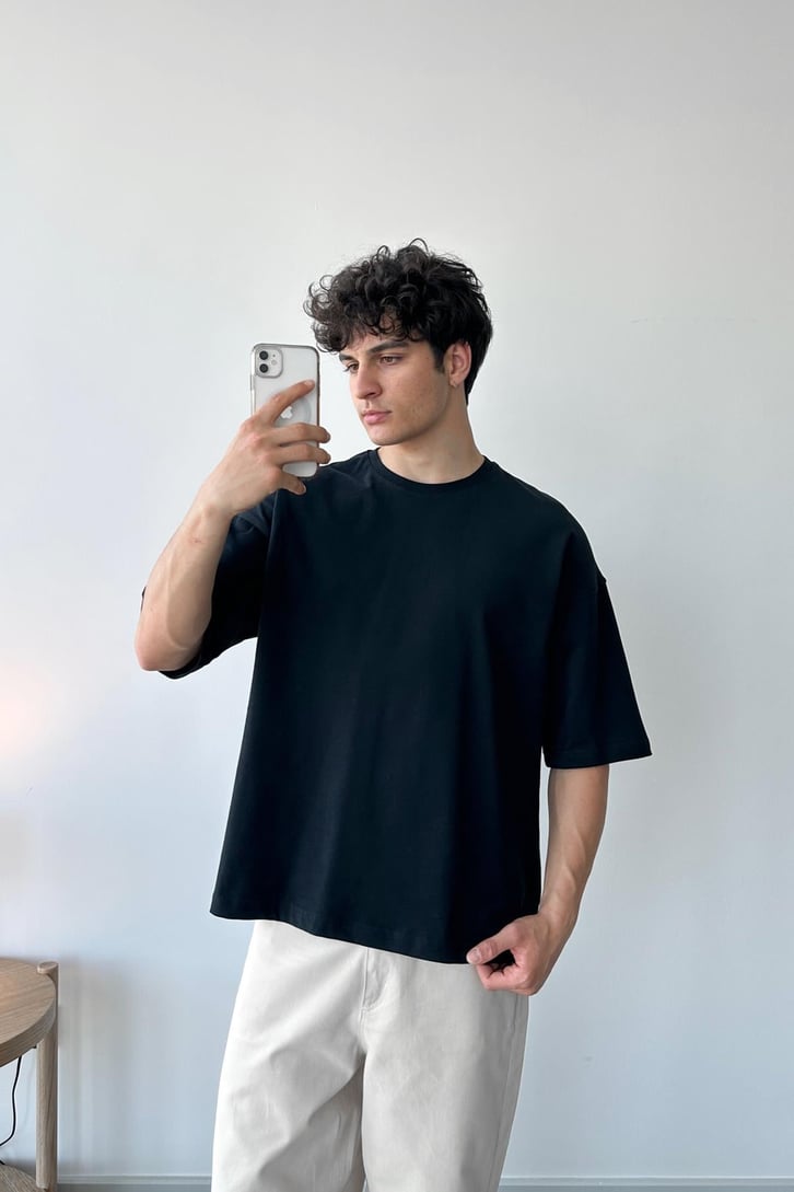 Basic Beyaz Oversize Tişört