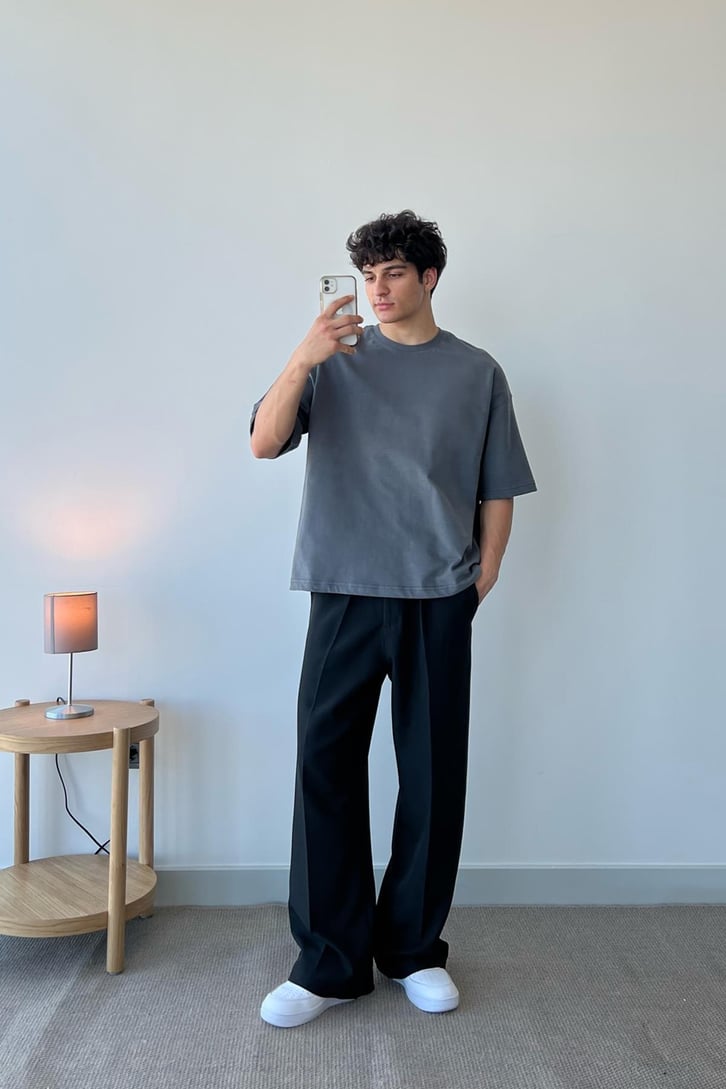 Basic Beyaz Oversize Tişört