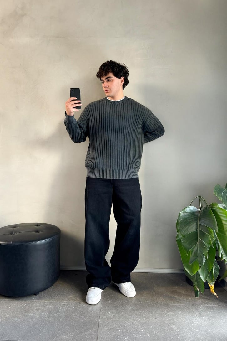 Basic Bisiklet Yaka Kazak