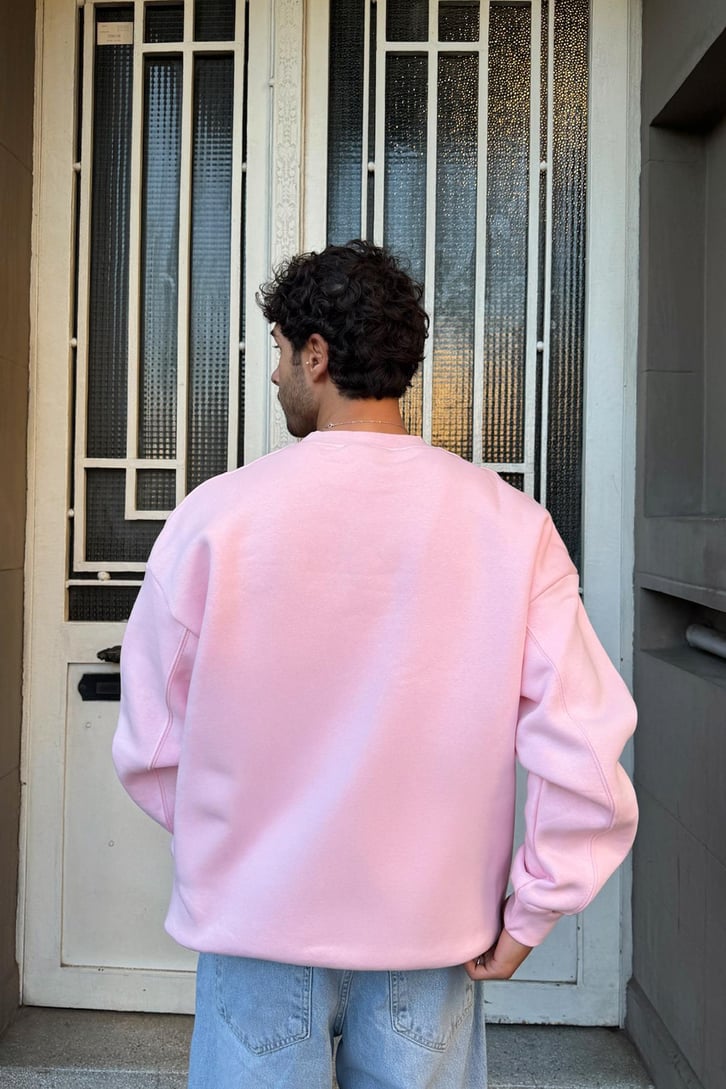 Basic Bisiklet Yaka Sweatshirt