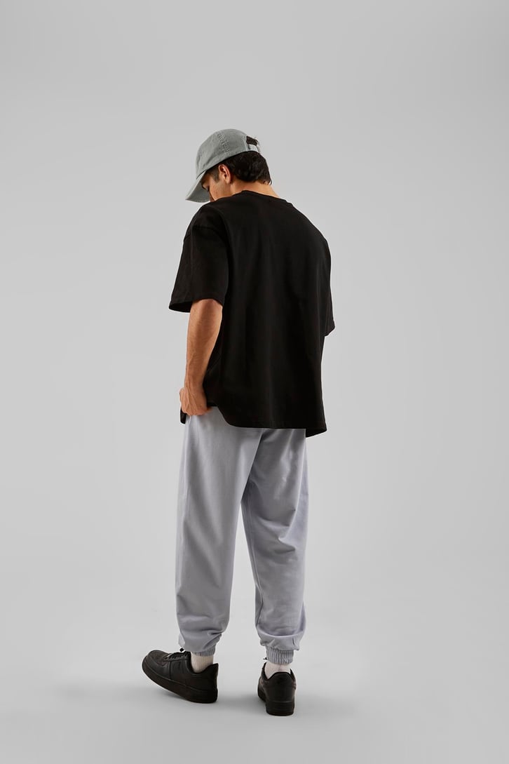 Basic Buz Gri Jogger Eşofman Altı