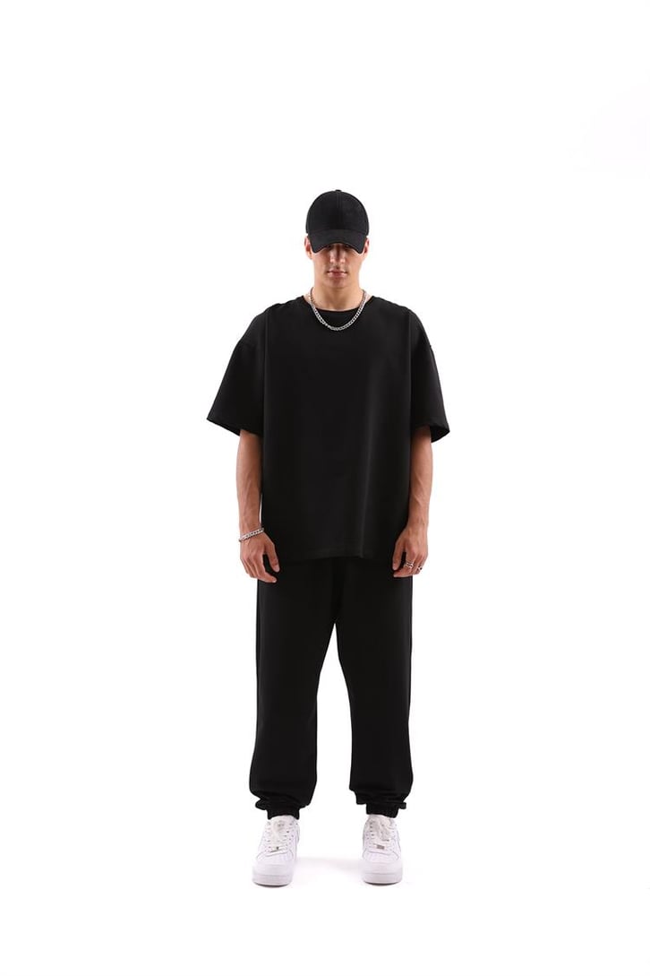 Basic Buz Gri Jogger Fit Eşofman Takımı