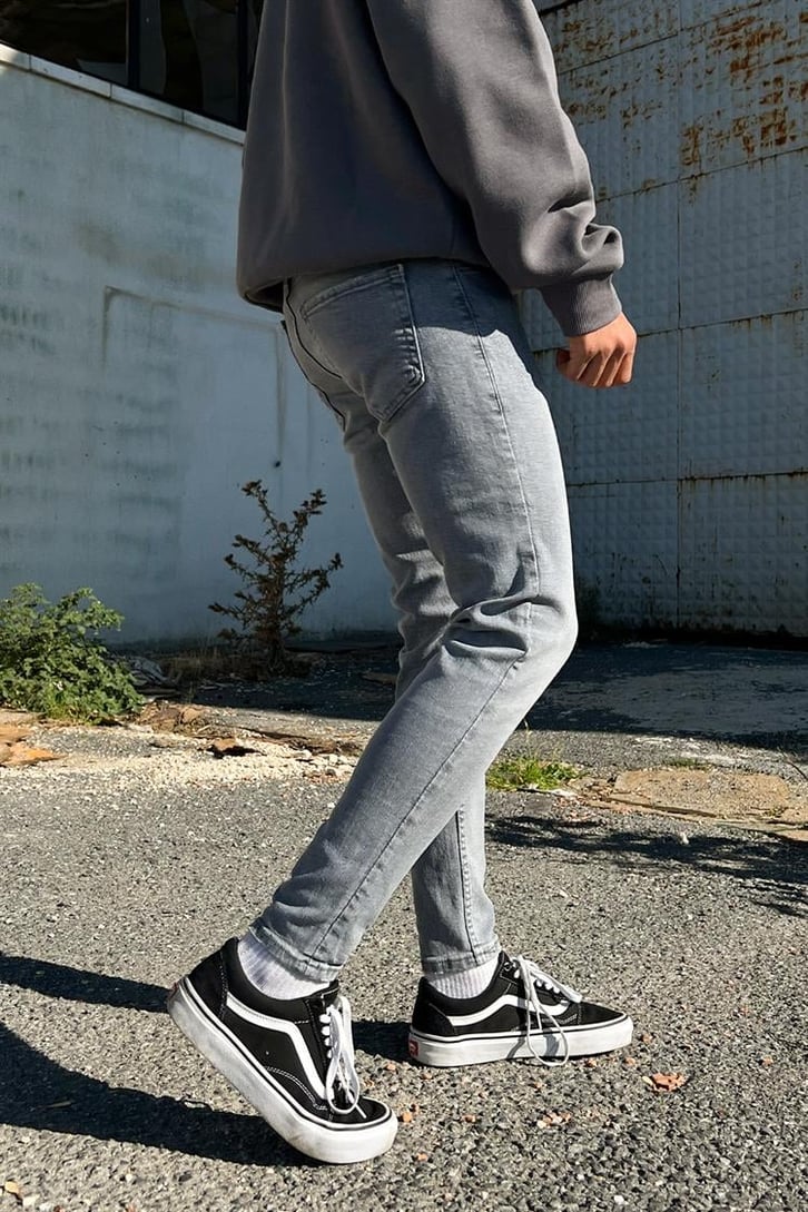 Basic Buz Gri Skinny Fit Jean