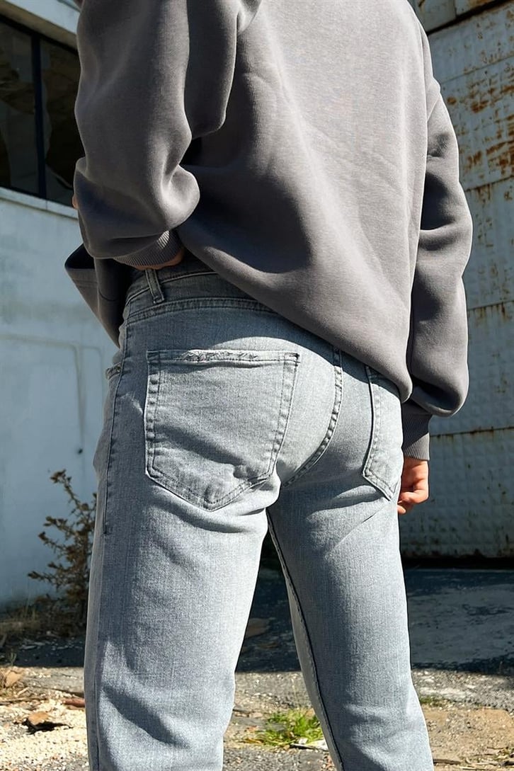 Basic Buz Gri Skinny Fit Jean