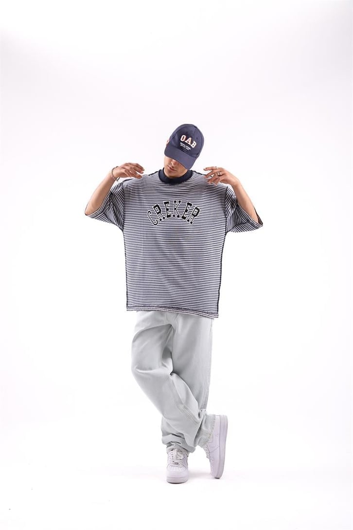 Basic Buz Mavi Baggy Jean