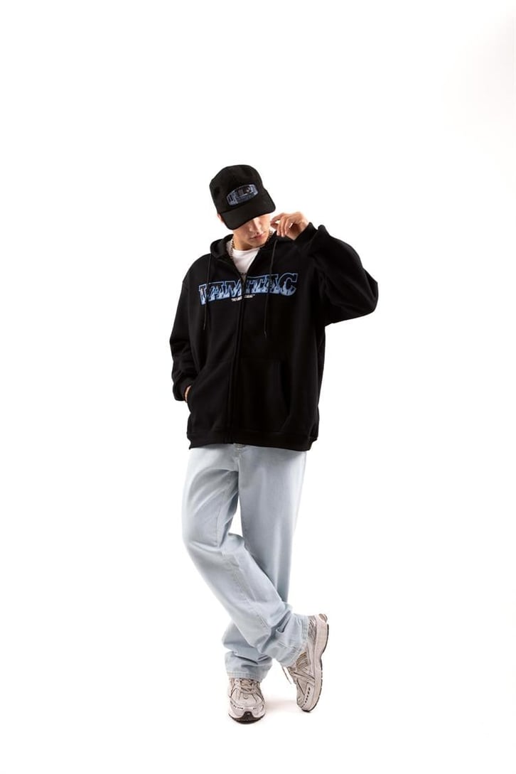 Basic Buz Mavi Baggy Jean