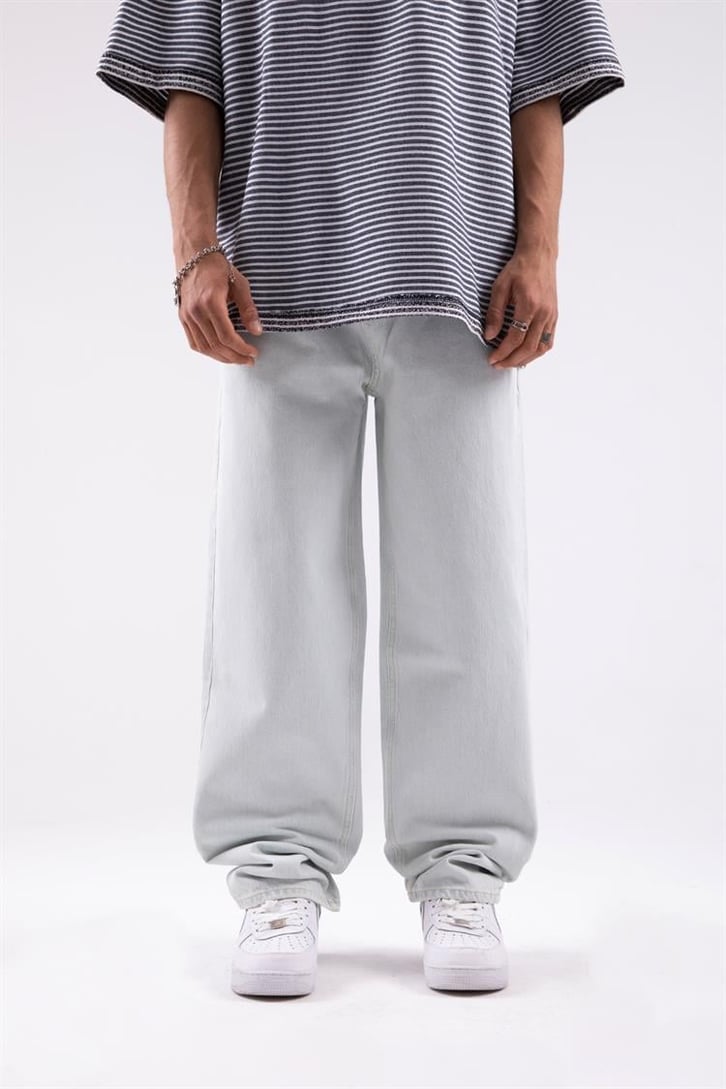 Basic Buz Mavi Baggy Jean