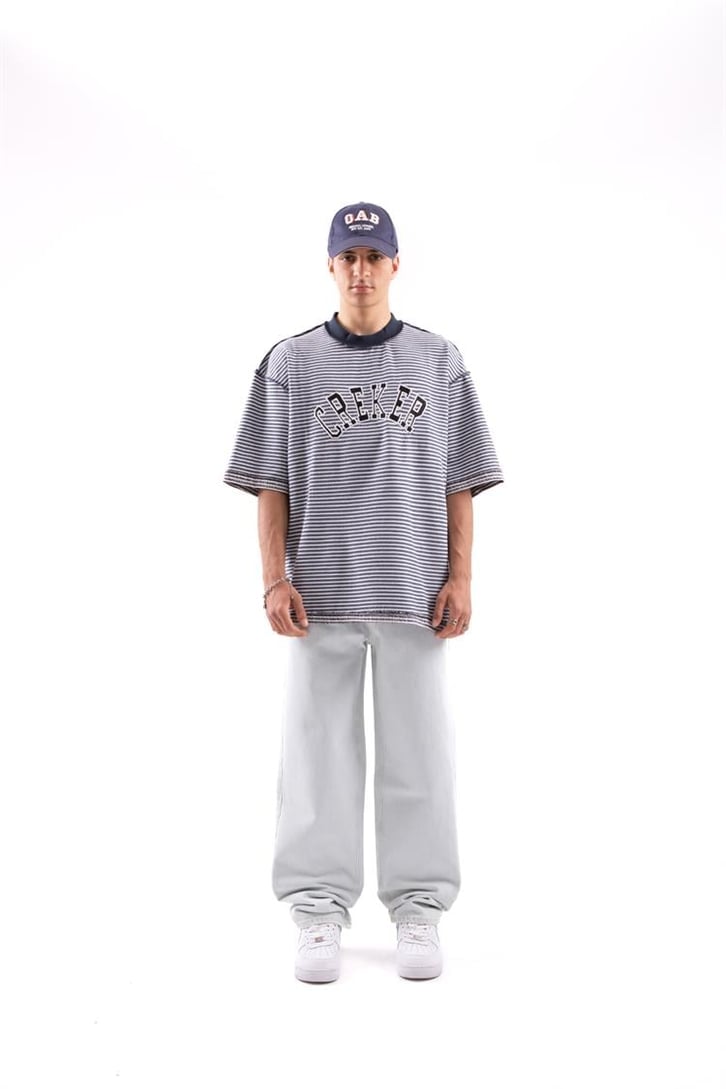 Basic Buz Mavi Baggy Jean