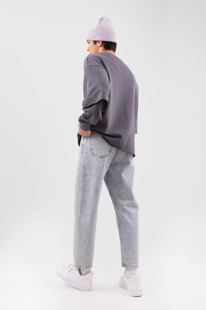 Basic Buz Mavi Mom Fit Jean