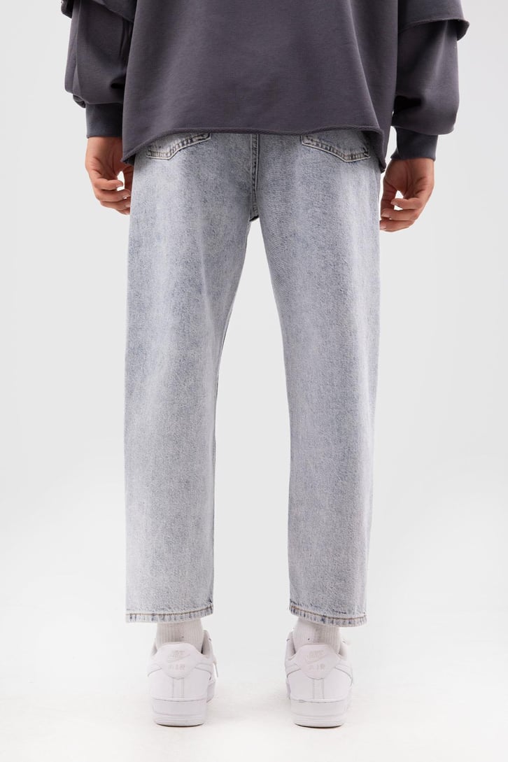 Basic Buz Mavi Mom Fit Jean