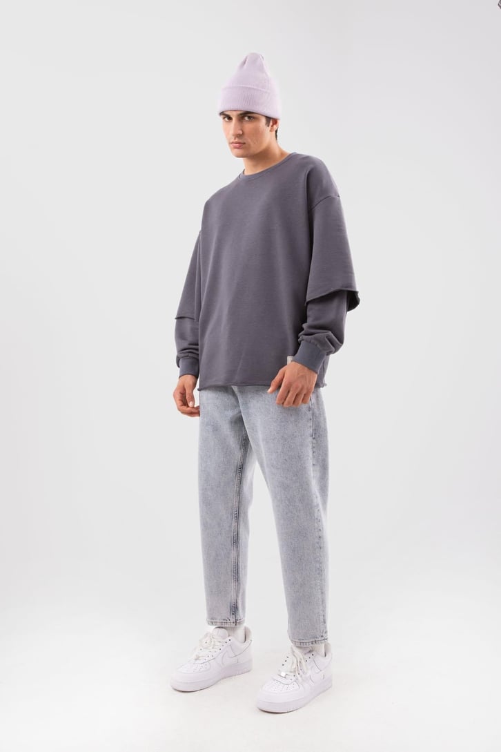 Basic Buz Mavi Mom Fit Jean