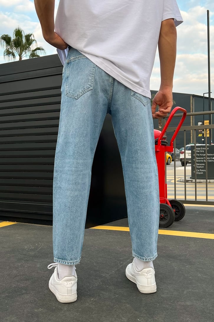 Basic Buz Mavi Mom Jean