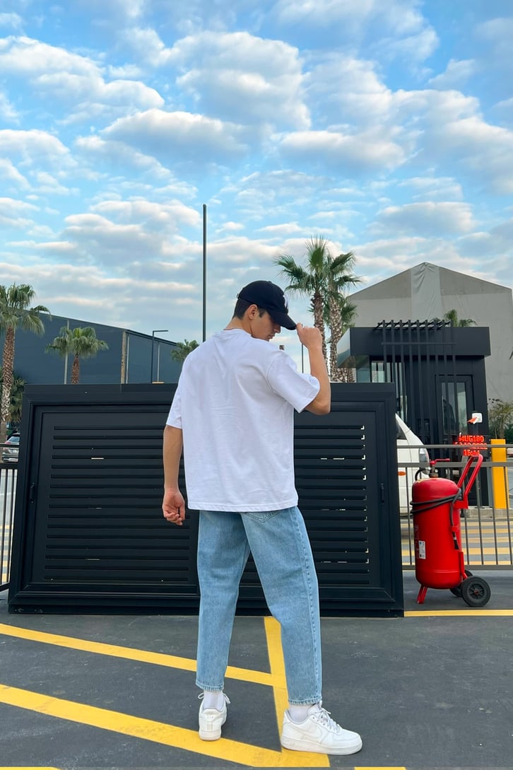 Basic Buz Mavi Mom Jean