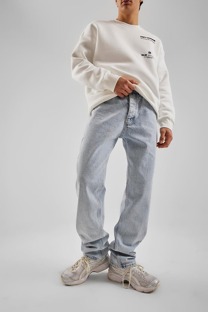 Basic Buz Mavi Relaxed Fit Jean