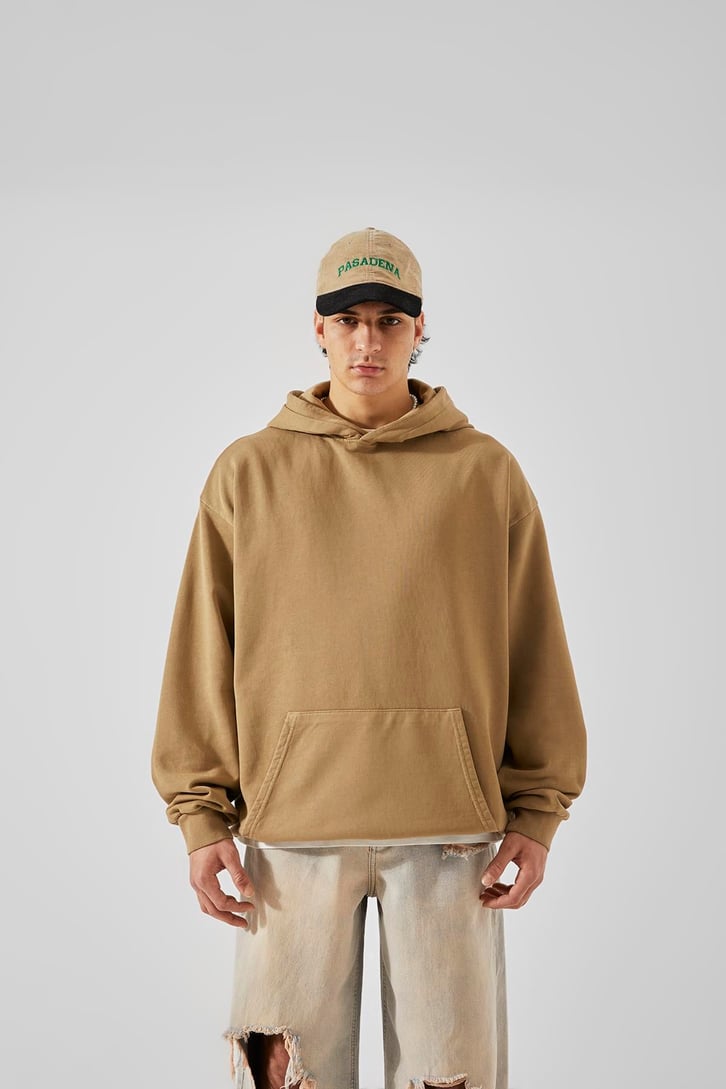 Basic Camel Oversize Sweatshirt