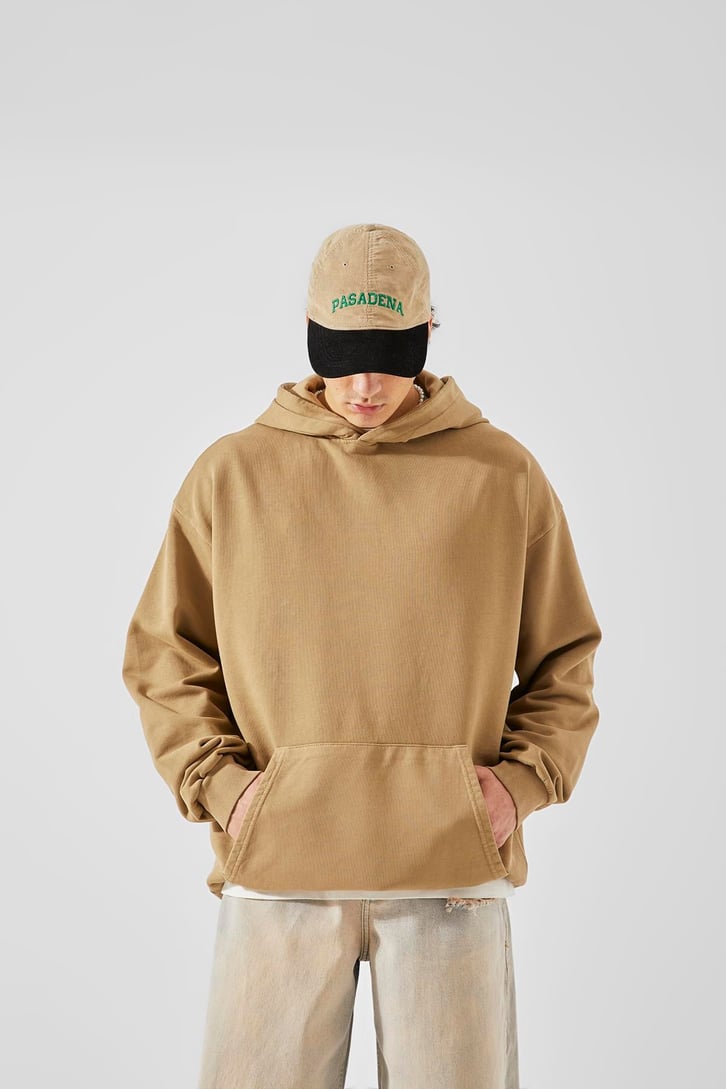 Basic Camel Oversize Sweatshirt