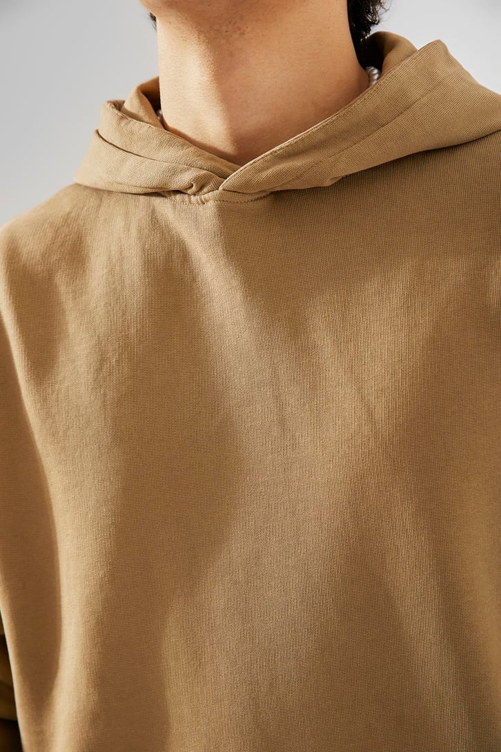 Basic Camel Oversize Sweatshirt