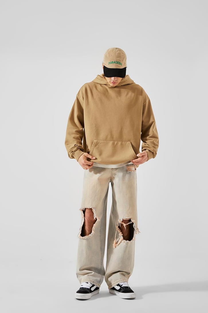 Basic Camel Oversize Sweatshirt