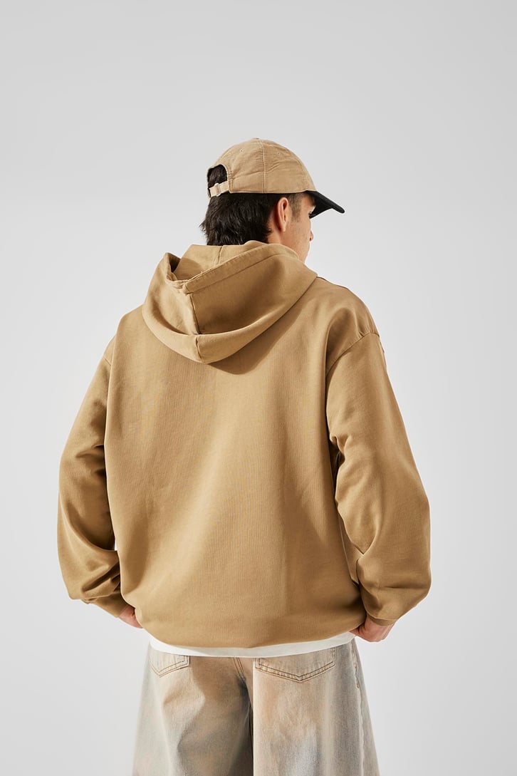 Basic Camel Oversize Sweatshirt