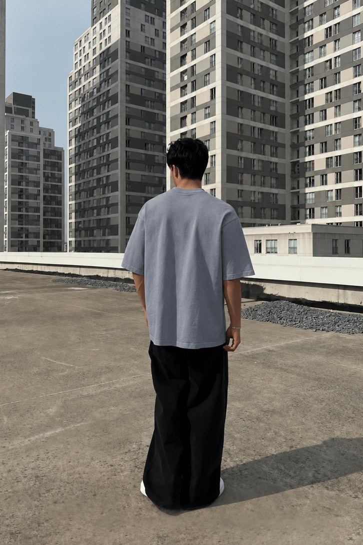 Basic Füme Oversize Tişört