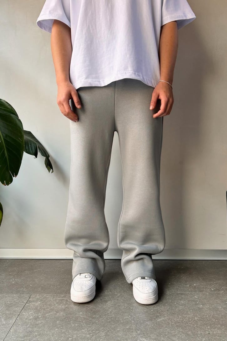 Basic Gri Baggy Eşofman Altı