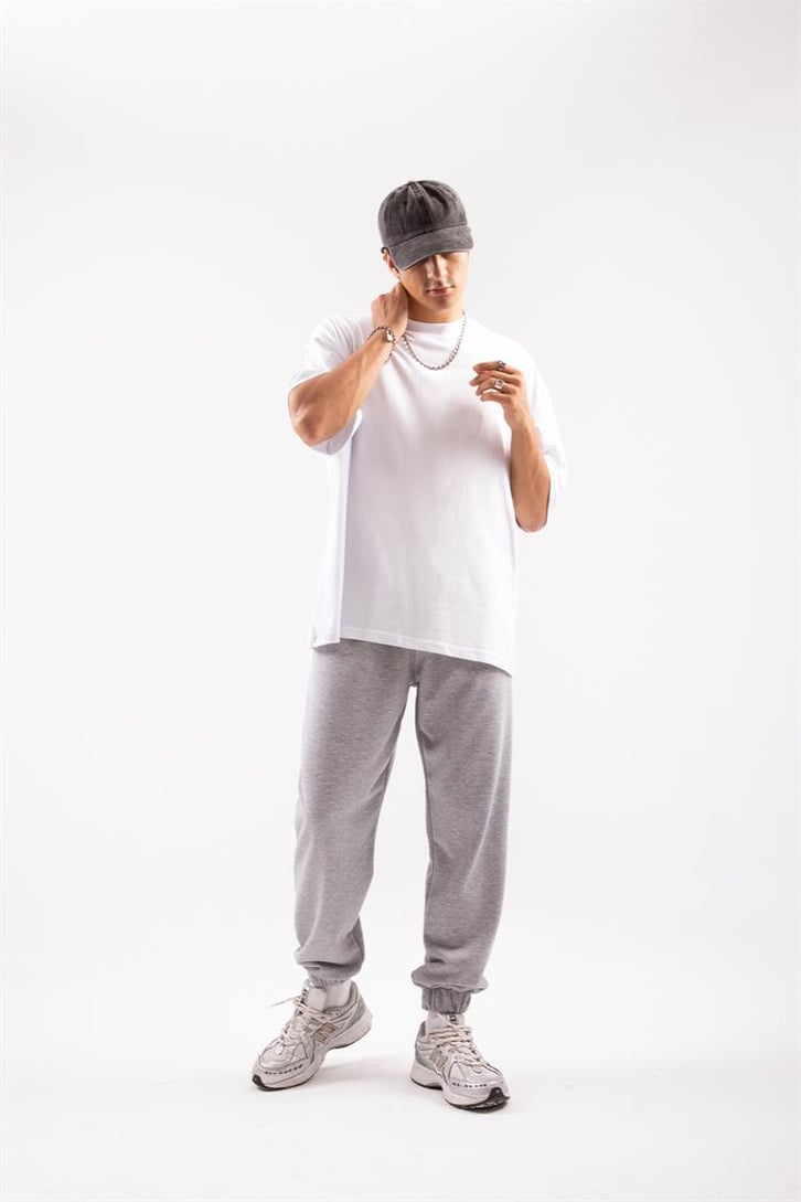 Basic Gri Jogger Fit Eşofman Altı