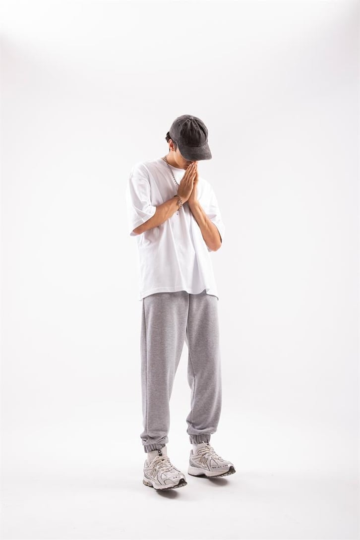 Basic Gri Jogger Fit Eşofman Altı