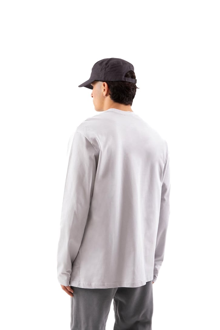 Basic Gri Long Sleeve Tişört