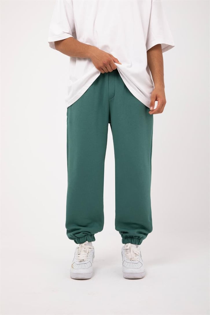 Basic Gri Melanj Jogger Eşofman Altı