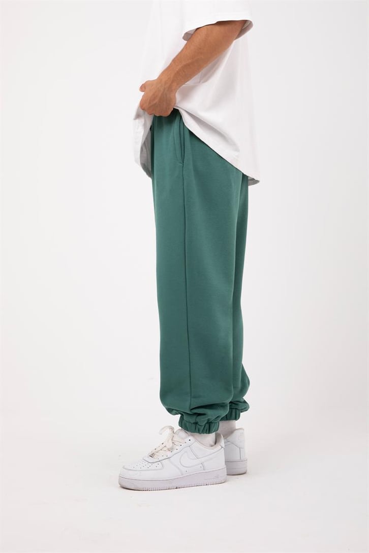 Basic Gri Melanj Jogger Eşofman Altı