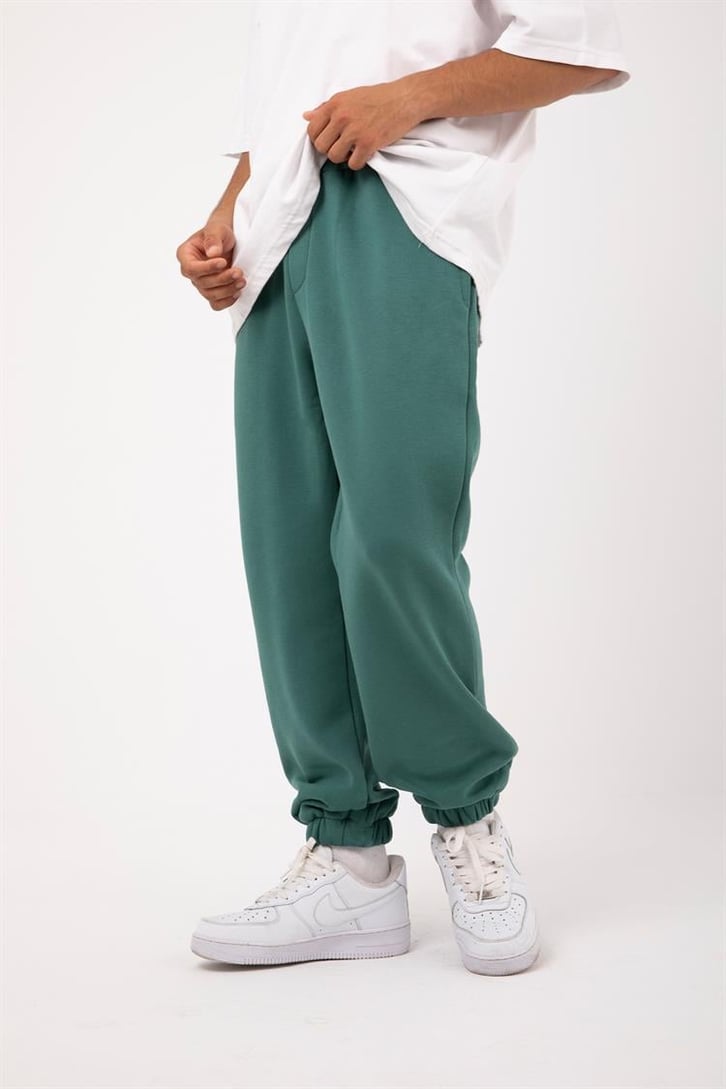 Basic Gri Melanj Jogger Eşofman Altı
